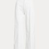 Weiße Chinohose mit weitem Bein für Damen von Ralph Lauren