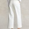 Weiße Chinohose mit weitem Bein für Damen von Ralph Lauren
