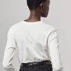 Weiße Damen Ralph Lauren Cinema Polo Bear Langarm-T-Shirts aus Baumwolle