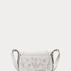 Weiße Damen Ralph Lauren Eyelet Leder Kleine Maddy Schultertaschen