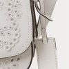 Weiße Damen Ralph Lauren Eyelet Leder Kleine Maddy Schultertaschen