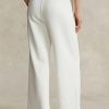 Weiße Fleece-Jogginghose mit abgeschnittenem Saum von Ralph Lauren für Damen