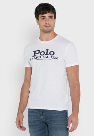 Weiße Herren Ralph Lauren Brust-Logo T-Shirts