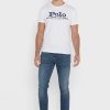Weiße Herren Ralph Lauren Brust-Logo T-Shirts