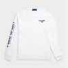 Weiße Herren Ralph Lauren Classic Fit Polo Sport Jersey T-Shirts