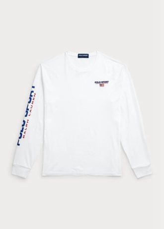 Weiße Herren Ralph Lauren Classic Fit Polo Sport Jersey T-Shirts