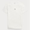 Weiße Herren Ralph Lauren Custom Slim Fit Rundhals-T-Shirts