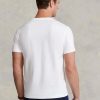 Weiße Herren Ralph Lauren Custom Slim Fit Rundhals-T-Shirts