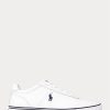 Weiße Herren-Sneakers „Hanford“ von Ralph Lauren aus Leder