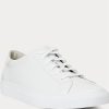 Weiße Herren-Sneakers „Jermain“ von Ralph Lauren aus Leder