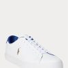 Weiße Herren-Sneakers „Longwood“ von Ralph Lauren aus Leder
