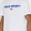 Weiße Herren-T-Shirts mit Rundhalsausschnitt und Logo von Ralph Lauren