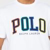Weiße Herren-T-Shirts mit Rundhalsausschnitt und Logo von Ralph Lauren