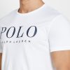 Weiße Herren-T-Shirts mit Rundhalsausschnitt und Logo von Ralph Lauren