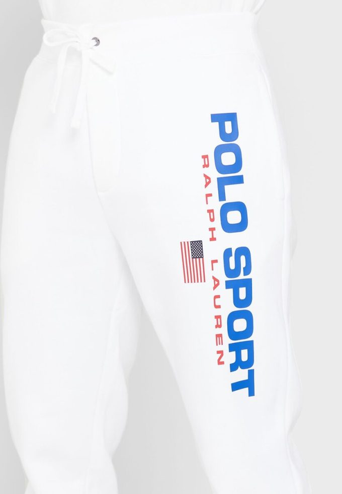 Weiße Jogginghose mit Ralph Lauren-Logo für Herren