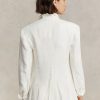 Weiße Leinenblazer von Ralph Lauren für Damen