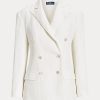 Weiße Leinenblazer von Ralph Lauren für Damen