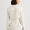 Weiße Leinenhemden mit Gürtel für Damen von Ralph Lauren