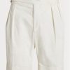 Weiße, maßgeschneiderte Stretch-Chino-Shorts für Herren von Ralph Lauren