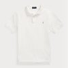 Weiße Poloshirts aus Mesh im Custom-Slim-Fit von Ralph Lauren für Herren