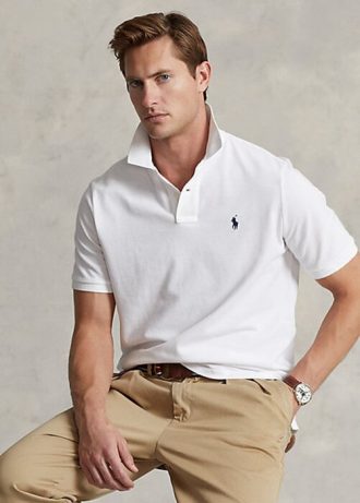 Weiße Poloshirts aus Netzstoff von Ralph Lauren für Herren