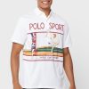 Weiße Poloshirts mit Grafik von Ralph Lauren für Herren
