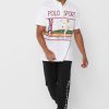 Weiße Poloshirts mit Grafik von Ralph Lauren für Herren