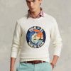 Weiße Pullover mit Grafik aus Baumwoll-Leinen von Ralph Lauren für Herren