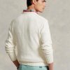 Weiße Pullover mit Grafik aus Baumwoll-Leinen von Ralph Lauren für Herren