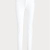 Weiße Ralph Lauren 400 Matchstick Jeans für Damen