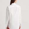Weiße Ralph Lauren Baumwoll-Breittuchhemden für Damen