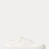 Weiße Ralph Lauren Bryn Leder-Sneakers für Damen