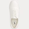 Weiße Ralph Lauren Bryn Leder-Sneakers für Damen