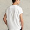 Weiße Ralph Lauren Classic Fit Heavyweight Jersey T-Shirts für Herren