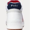 Weiße Ralph Lauren Court Mid Pro Sneakers für Herren