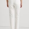 Weiße Ralph Lauren Damen Jeans mit Ösen-Patchwork und lässiger Tapered-Jeans