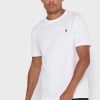 Weiße Ralph Lauren Essential T-Shirts mit Rundhalsausschnitt für Herren