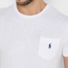 Weiße Ralph Lauren Essential T-Shirts mit Rundhalsausschnitt für Herren