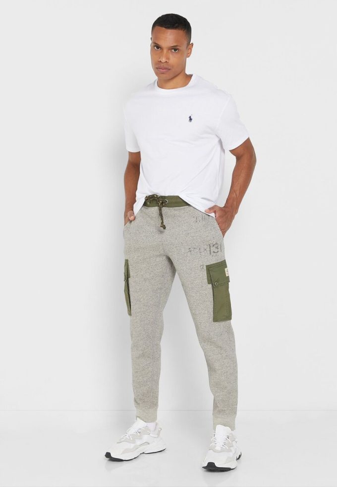 Weiße Ralph Lauren Essential T-Shirts mit Rundhalsausschnitt für Herren