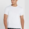 Weiße Ralph Lauren Essential T-Shirts mit Rundhalsausschnitt im 2er-Pack für Herren