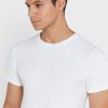 Weiße Ralph Lauren Essential T-Shirts mit Rundhalsausschnitt im 2er-Pack für Herren