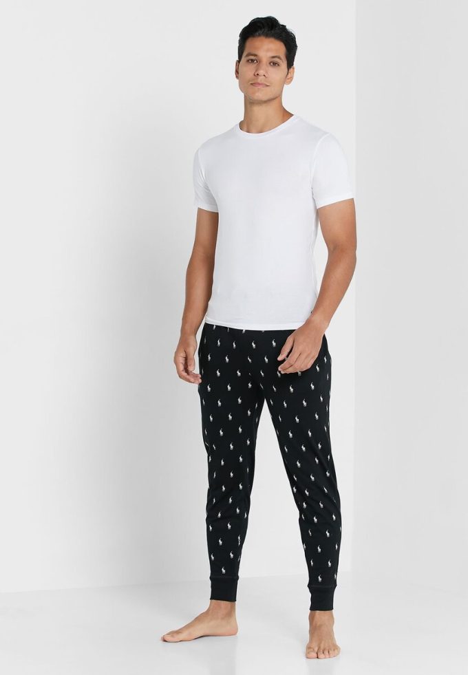 Weiße Ralph Lauren Essential T-Shirts mit Rundhalsausschnitt im 2er-Pack für Herren