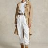 Weiße Ralph Lauren Fleece-Sporthose für Damen