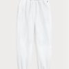 Weiße Ralph Lauren Fleece-Sporthose für Damen