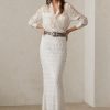 Weiße Ralph Lauren Fontanna Maxiröcke mit Verzierung für Damen