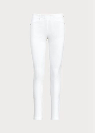 Weiße Ralph Lauren GolfStretch-Sporthose für Damen