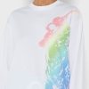 Weiße Ralph Lauren Grafik-T-Shirts für Damen