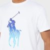 Weiße Ralph Lauren Graphic T-Shirts mit Rundhalsausschnitt für Herren