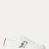 Weiße Ralph Lauren Janson III Sneakers aus Nappaleder für Damen