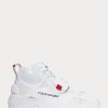 Weiße Ralph Lauren PS100 High-Top-Sneaker für Herren